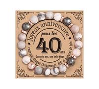 CoCoCherry Regalo da donna, braccialetto da donna, regalo di compleanno, donna, regalo originale utile, regalo per Natale, donna, bracciale in pietra naturale da donna, regalo per mamma, sorella amica