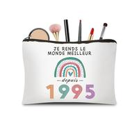 CoCoCherry Regalo di compleanno donna 30 anni - astuccio trucco personalizzato per donna 30 anni, 1995, 1995