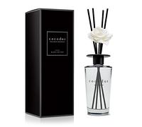 COCODOR Black Edition White Flower Reed Diffuser / April Breeze / 16.9oz(500ml) / 1 Pack / Home & Office Decor Aromatherapy Diffuser Oil Gift Set / Large Size, Large Capacity, Big Size Diffuser
