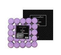 COCODOR Candeline Profumate Tealight 100 pz/Lavanda (Garden Lavender) / Durata 4-5 ore/Lumini, Candele Profumate Regalo