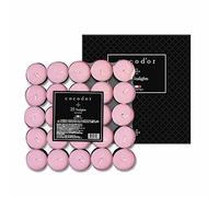 COCODOR Candeline Profumate Tealight 25 pz / Rosa del Tè (Tea Rose) / Durata 4-5 ore / Lumini, Candele Profumate Regalo