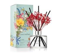 COCODOR Diffusore a Bastoncini con Vero Fiore Conservato/Amarena (Black Cherry) / 200ml / Diffusore per Ambiente, Profumatore Casa, Fragranza Ambiente, Regalo Donna