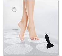 cocofy Adesivi Antiscivolo Doccia e Vasca XXL | Adesivi per Bagno in Gomma Antiscivolo, Diametro 15 cm, Trasparenti, Rotondi | Efficace Antiscivolo Doccia, e Antiscivolo Bambini, Confezione da 10