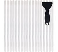 Cocofy Strisce Antiscivolo per Scale | Nastro Antiscivolo Trasparente Pretagliato, Strisce Antiscivolo XXL (90x3 cm) | Adesivi Antiscivolo per Interni - Confezione da 18