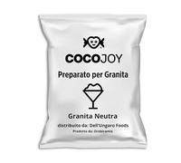 Cocojoy Base Neutra Preparato in Polvere per Granita Busta da 620 gr Senza Glutine Senza Grassi Idrogenati Senza OGM
