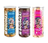 Cocojoy Pop Corn Caramellati Royal Caramel, Choco Magic, Candy Coffee 3 Barattoli da 170 gr