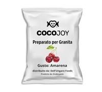 Cocojoy Preparato in Polvere per Granita al Gusto Amarena Busta da 620 gr Senza Glutine Senza Grassi Idrogenati Senza OGM