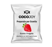 Cocojoy Preparato in Polvere per Granita al Gusto Fragola Busta da 620 gr Senza Glutine Senza Grassi Idrogenati Senza OGM