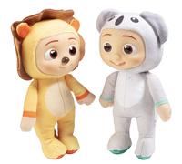 CoComelon 8 pollici JJ Leone e Koala peluche confezione da 2 - Bambole peluche morbide e squishy con licenza ufficiale - Regalo per bambini ragaz
