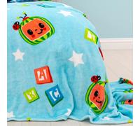 Cocomelon Coperta Pile Morbido Velluto Feel Caldo Coccole Bambini Show Blu