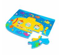 CoComelon Giocattolo interattivo di apprendimento del puzzle della schiuma dei bambini del sottomarino giallo del puzzle di tempo del bagno