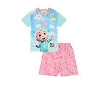 CoComelon Let's All Count - Pigiama corto in cotone con pecora, per ragazze, colore: rosa, rosa, 2-3 Years