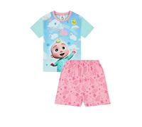 CoComelon Let's All Count - Pigiama corto in cotone con pecora, per ragazze, colore: rosa, rosa, 2-3 Years