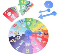 Cocomelon Puzzle Da Terra Gigante Con Orologio E 12 Schede Flash