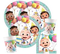 Cocomelon Set da 36 Pezzi per 8 Bambini