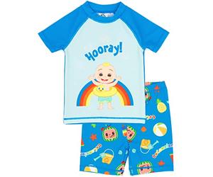 CoComelon Swimsuit Boys Kids Musical Musical Two Piece Top Shing Swim Set 2-3 Anni