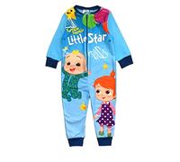 CoComelon, Tutina Ragazzi o Ragazze, Tutina Unisex, Pigiama Tutto in Uno, Blu, età 4-5 Anni