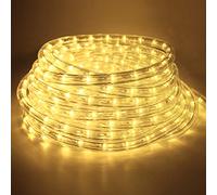 COCOMIA 14M Tubo luminosa a LED per Esterni, Flessibile Fiabe a LED Tubo per Esterna Interna Impermeabile per Giardino, Natale, Matrimonio, Feste, Adatto per Interni ed Esterni Bianca Calda