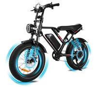 COCOMILA Bicicleta EléCtrica,1000 Motore potente,48V 17.5Ah Doppia Sospensione 50,8CM Pneumatica,Autonomia di 50KM,Adatta per Ebike per Adulti di Vicinità e Tuttoterreno,150KG con Una Carica Massim
