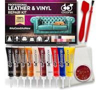 Coconix Kit di Riparazione per Pelle e Vinile | Ripara Strappi, Fori, Graffi e scrostature su mobili in Pelle e Vinile, sedili Auto e Giacche | Applicazione Facile con Colori Personalizzabili