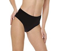 Coconuda® Mutande Donna in Cotone Vita Alta Modello Midi - Confezione da 6 Slip Neri o Bianchi - Culotte Sgambate sui Fianchi