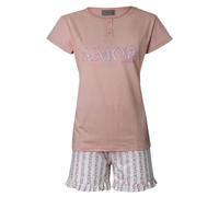 Coconuda Pigiama da Donna Corto Jersey 100% Cotone, Art. 2013 Rosa L