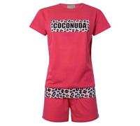 Coconuda Pigiama da Donna Corto Jersey 100% Cotone, Art. 2201 Fragola XL