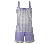 Coconuda Pigiama da Donna Corto Jersey 100% Cotone, Art. 4013 Lilla XL