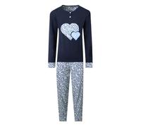 Coconuda Pigiama Donna Caldo Cotone, Art.CCPGD32F Cielo XL