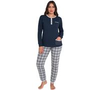 Coconuda Pigiama Donna in Caldo Cotone, Art. CNP144 Blu XL