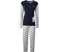 Coconuda Pigiama Donna Lungo in Caldo Cotone, Art.CCPGD34F Blu L