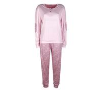 Coconuda Pigiama lungo da donna in cotonte interlock con strass