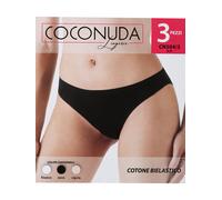 Coconuda Slip donna nero 3 pezzi