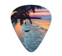 Coconut Beach Sunset Amaca Plettri Chitarra 12 Pezzi Per Ukulele Basso Strumenti Accessori