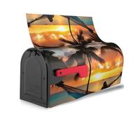 Coconut Beach Sunset amaca stampa riutilizzabile impermeabile copertura cassetta postale magnetica per unico facile da identificare cassette postali