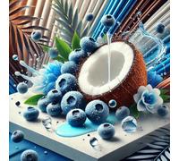Coconut Blueberry - Concentrato di sapore di cocco e mirtillo - Vegano - Sasami - 100ml