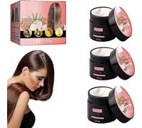 Coconut Bomb Nourishing Hair Mask,Nourishing Coconut Hair Mask,Coconuts Oil Hair Masks,Silky Deep Conditioner,Hair Treatment for Dry Damaged Hairs Repair,Smooth Soften Hairs (3 Pcs)