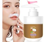 Coconut Oil Facial Hair Removal Cream - Effective Quick Hairs Removers, Body Hair Remover Cream With Coconut Oil Aloe and Peach for Women Men Body Sensitive Skin (1pcs)