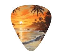 Coconut Trees by the Lake, set di plettri per chitarra, 3 diversi spessori, 12 pezzi per una varietà di strumenti