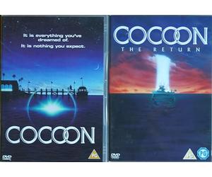 COCOON 1-2 COMPLETE COLLECTION / 1. COCOON / 2. COCOON - THE RETURN = ULTIMATE 2x DVD UK SET