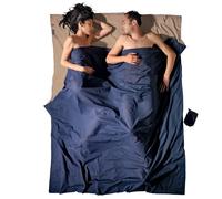 Cocoon - Travelsheet Doublesize Egyptian Cotton - Sacco a pelo da viaggio 220 x 176 cm - Double Blu