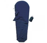 Cocoon - Micro-Fleece MummyLiner - Sacco a pelo da viaggio 220 x 80/60 cm Zip: Right Blu