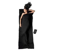 Cocoon - Merino Wolle TravelSheet - Sacco a pelo da viaggio 220 x 85 cm Nero