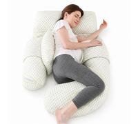 Cocooning serenity Cuscino Gravidanza XXL Cuscino Maternità Ergonomico 360° per Dormire in Gravidanza - Supporto per Pancia, Schiena, Fianchi e Gambe - Cuscino Allattamento con Fodera Lavabile