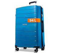 Cocoono Leon - Valigetta grande da 94 litri, con lucchetto TSA, valigia e trolley, valigetta da viaggio, custodia rigida, grande, trolley XL, valigetta da viaggio con ruote, grande, nero, xl, Trolley