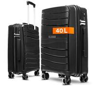 Cocoono Leon - Valigetta grande da 94 litri, con lucchetto TSA, valigia e trolley, valigetta da viaggio, custodia rigida, grande, trolley XL, valigetta da viaggio con ruote, grande, Nero , m, Trolley