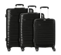 Cocoono Madrid 4 ruote Set di valigie 3 pezzi nero