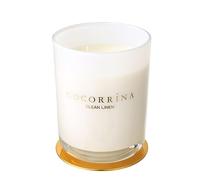 Cocorrína Candle Candela profumata in giara grande - Lino Pulito, durata di combustione fino a 46 ore, candela di soia naturale, candela regalo di Natale, 420g