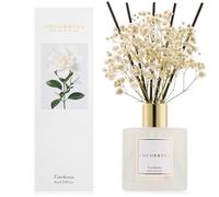 COCORRÍNA Diffusore Profumo Ambiente 200ml con 8 Bastoncini, Gardenia, Oli Essenziali Naturali per Un Profumo Lungo e Rinfrescante, Fragranza per Casa, Soggiorno, Bagno e Decorazione