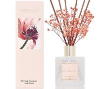 Cocorrína Diffusore Profumo Ambiente - 200ml Diffusore profumato di Bouquet di Primavera con bastoncini di olio essenziale di fragranza per la casa per la decorazione della mensola del bagno
